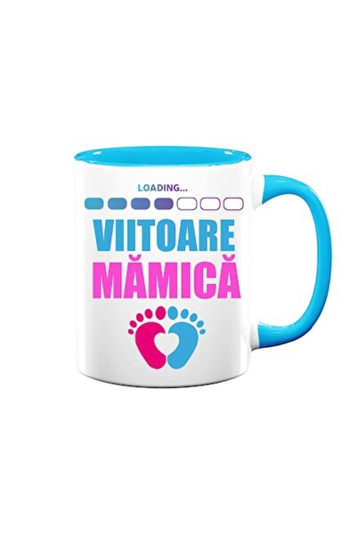 OEM Cană personalizată cu mesajul „Loading, Future Mom”, Betaprint, ceramică,...