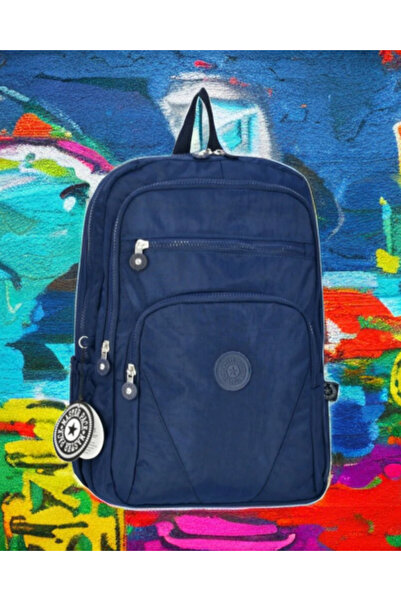 KY Multi-Compartment Orthopedic Waterproof Navy Blue Backpack Travel Sports D...