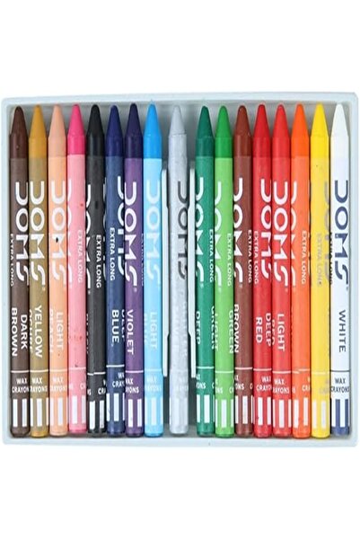 SQUARE ONE GIFTS DOMS Extra Long Wax Crayons – Set of 16