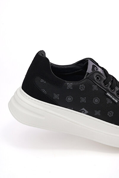 Pierre Cardin Μαύρο ανδρικό sneaker – Μοντέλο με ψηλή σόλα και άνετο