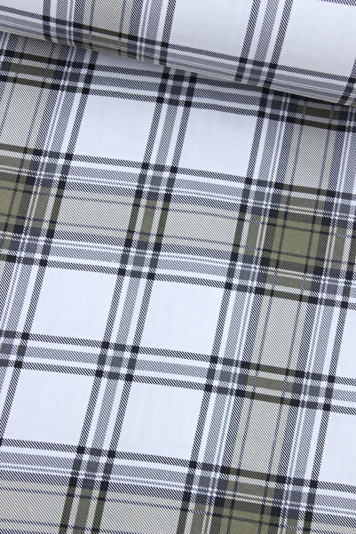 Wella Home Mavi Ekose Flanel Pazen Kumaş