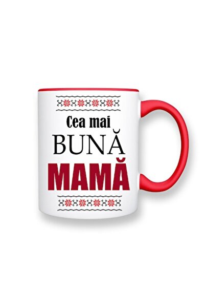 OEM Cană personalizată pentru mamă cu mesajul „Cea mai bună mamă”, motive tra...
