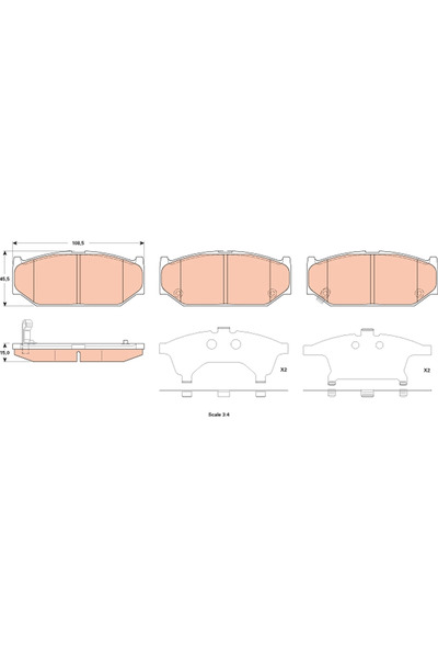 TRW Set Placute Frana Frana Disc Suzuki Swift 3/Swift 4 Suzuki (Changan) Swift