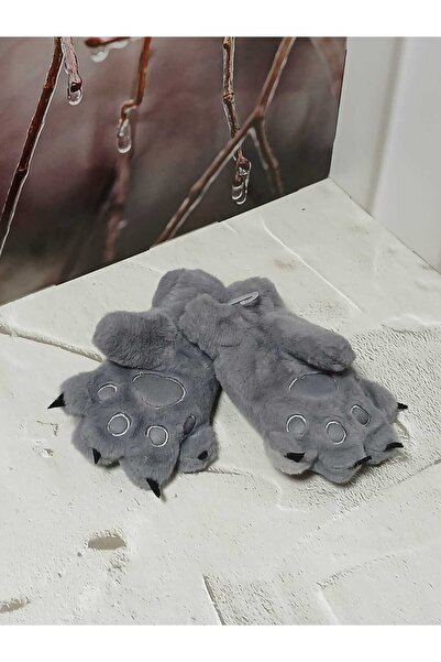 Aydmr Aksesuar Çocuk Tek Parmak Peluş Pati Eldiven HX-2025-10