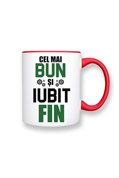 OEM Cană personalizată pentru fin cu mesajul: „Cel mai bun și mai iubit fin”,...