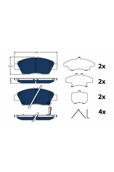 TRW Set Placute Frana Frana Disc Honda Cr-Z/Insight/Jazz 3