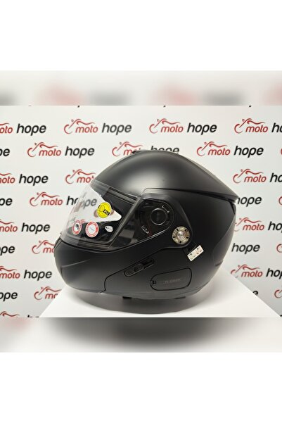 Nolan N90-2 HIGHLINE N-COM 041 ÇENE AÇILIR MOTOSİKLET KASKI MAT SAİYAH