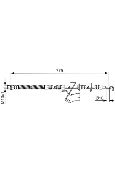 Bosch Furtun Frana Citroen C5 3/C6 Peugeot 407 Cupe/508 1/508 Caroserie Inchi...