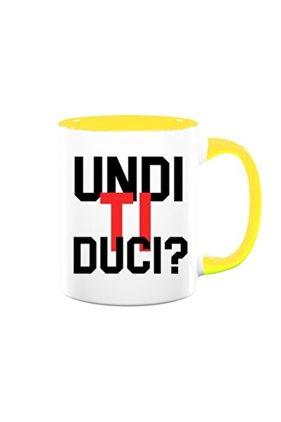 OEM Cană personalizată cu mesaj amuzant: „Undi ti duci?”, Betaprint, ceramică...