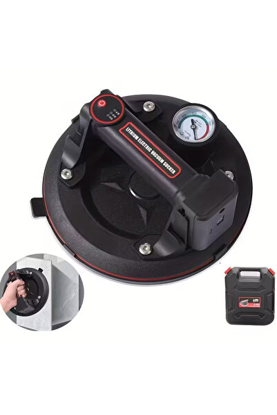 Romania Ventuza ELECTRICA profesionala cu pompa de vid si manometru 220 kg