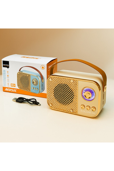 SIGHTZER M24 ŞARJLI BLUETOOTH HOPARLÖR 5W MİNİ RADYO SD KART USB GİRİŞLİ SES ...