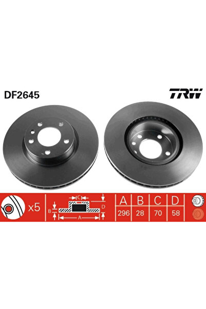 TRW Disc frana Opel Admiral A/Commodore B/Commodore C Vauxhall Carlton Model ...