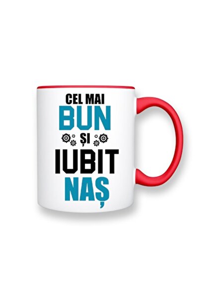 OEM Cană personalizată pentru Naș cu mesajul: „Cel mai bun și mai iubit naș”