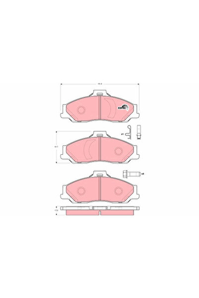 TRW Set Placute Frana Frana Disc Ford Ranger Ford Australia Courier Pick-Up/R...