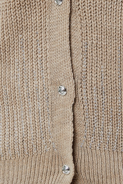 LUGMO Women's Knitwear Cardigan Stoned Standard Size Mink