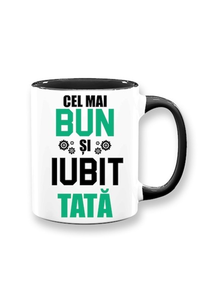 OEM Cană personalizată pentru tată cu mesajul: „Cel mai bun și iubit tată”, M...
