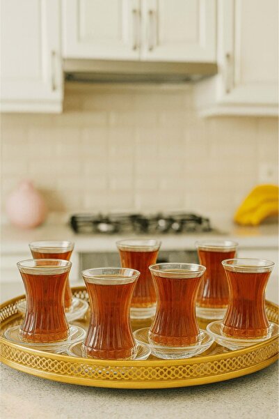 Jenisa 12 Piece Bakara Decor Cutout Tea Set - Custom Made Tea Cup Saucer