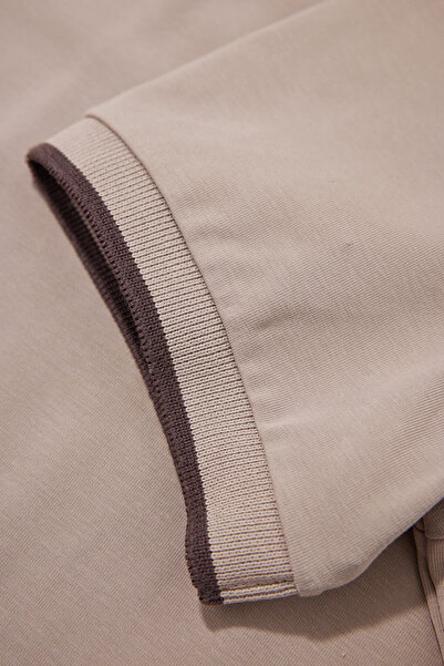 W Collection Mink Polo Neck T-Shirt