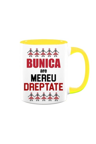 OEM Cană personalizată cu mesajul „Bunica are întotdeauna dreptate”, motive t...