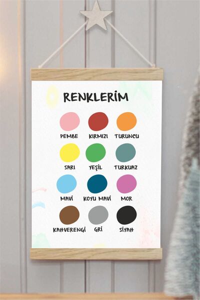 Piksel Grafik Αφίσα από καμβά με κρεμαστά χρώματα - Αφίσα εικόνας για παιδικό...