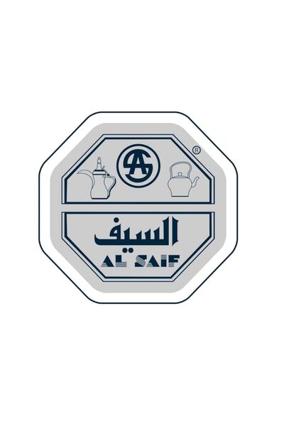 ALSAIF Saif 3-piece stainless steel coffee pot set, silver color, high-quality material, made in Indonesia, size 26/32/48 ZO