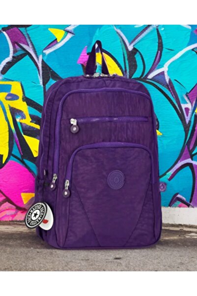 KY Multi-Compartment Orthopedic Waterproof Purple Backpack Travel Sports Dail...