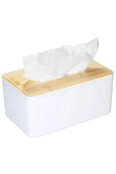 Aptel Cutie pentru servetele, plastic si MF, alba, 21x10x13 cm