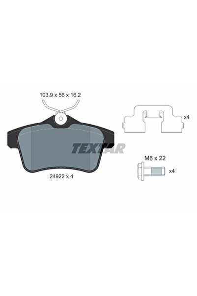 TEXTAR Set Placute Frana Frana Disc Citroen C4 2/DS4/DS5 Peugeot 3008 1 Micro...