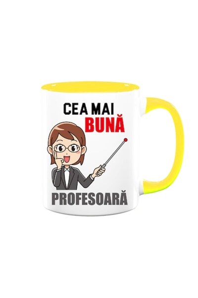 OEM Cană personalizată cu mesajul „Cel mai bun profesor”, Betaprint, ceramică...