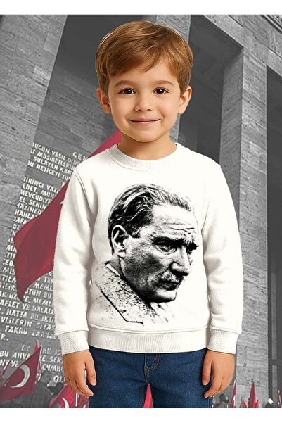 SEDİRLİ Hanorac unisex Moon Star 19 mai 29 octombrie 23 aprilie 10 noiembrie Atatürk pentru copii cu 3 fire