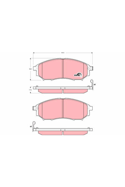 TRW Set Placute Frana Frana Disc Infiniti Ex/Fx/G Cupe Nissan Cedric 10/Cima/...
