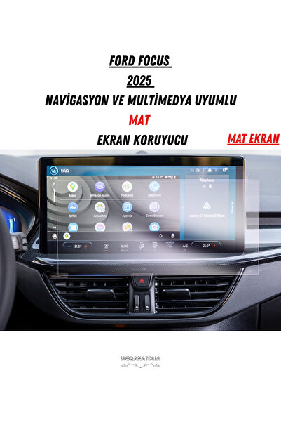 UniqAnatolia Ford Focus 2025 Navigation and Multimedia Compatible Matte Scree...