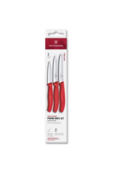 Victorinox 6.7111.34C1 Swiss Classic 3lü Bıçak Set, Kırmızı