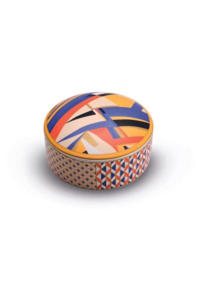 Pozzi Milano Living Porcelain Box with Lid 13 X 6.5 cm