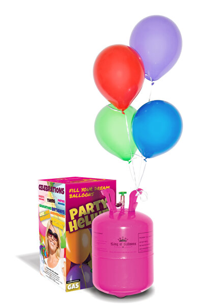 AvevaShop Butelie heliu pentru 20 baloane kit complet party