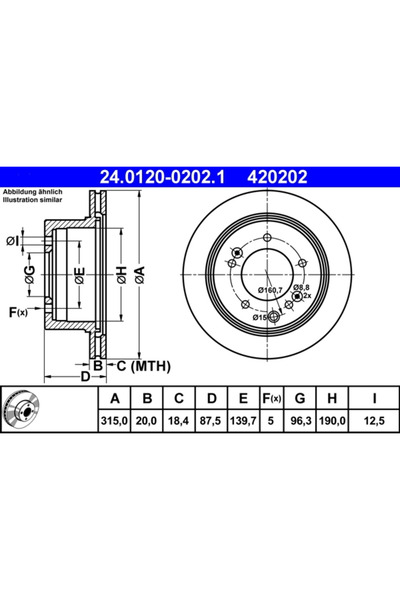 Ate Set Discuri Frana Kia Sorento 1 2002-2011