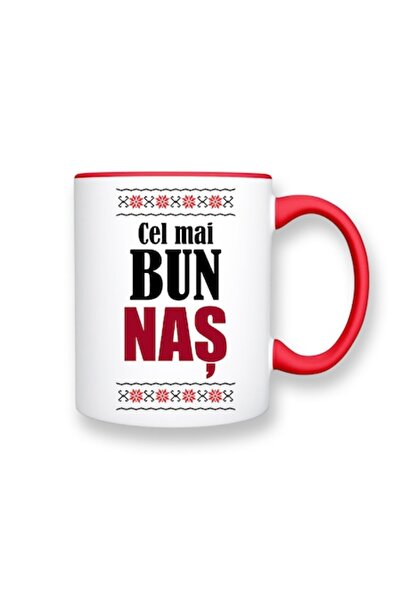 OEM Cană personalizată pentru Naș cu mesajul „Cel mai bun naș”, design tradiț...