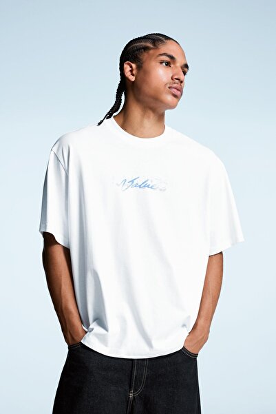 Bershka Kısa kollu baskılı tişört