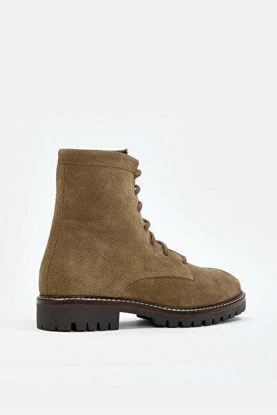 NILUFARR Marleny Sigaro Suede Genuine Leather Women's Boots