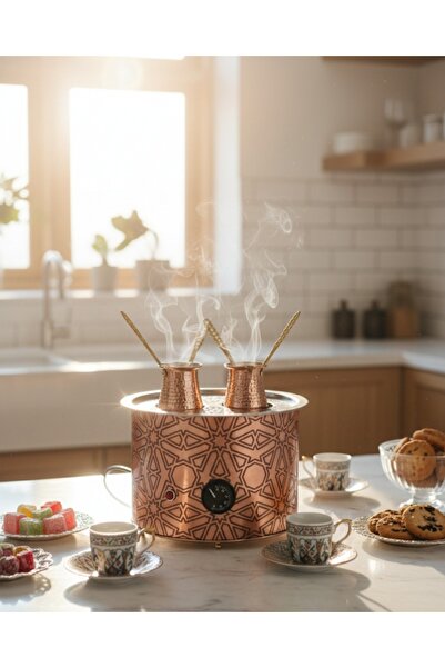 AiroBazar Kumda Coffee Machine-Kumda Turkish Coffee Machine-Copper Coffee Machine- 27*27*20