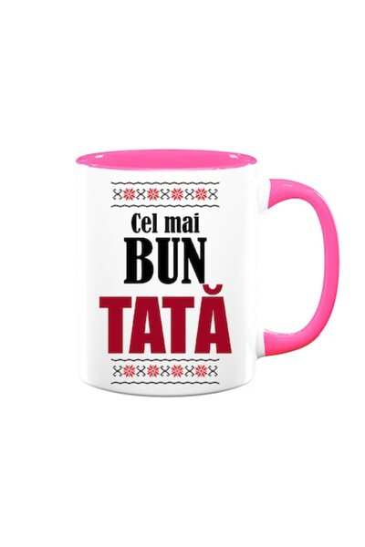 OEM Cană personalizată pentru tată cu mesajul „Cel mai bun tată”, motive trad...