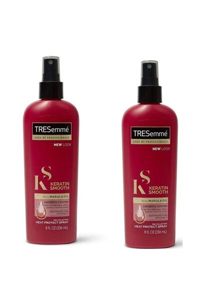TRESemmé نيو لوك كيراتين انسيابي للشعر مع زيت المارولا - 236 مل (قطعتان)