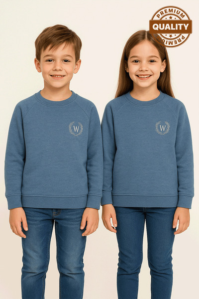 WORRN Băieți Fete Copii mâneci raglan Calitate premium 5 - 12 ani Swea tricou...