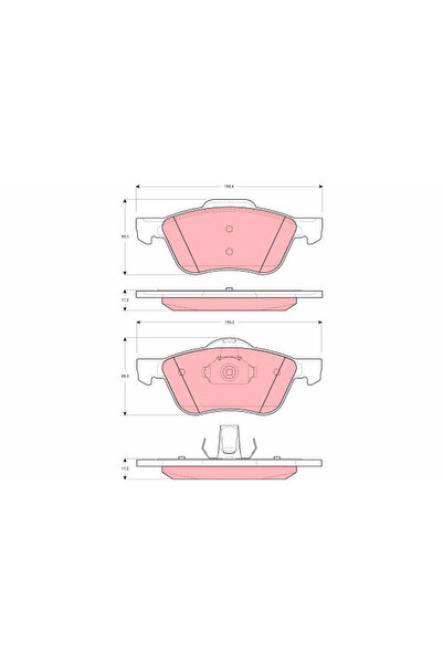 TRW Set Placute Frana Frana Disc Nissan Primera