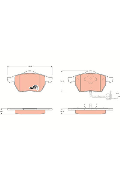 TRW Set Placute Frana Frana Disc Ford Galaxy 1/Galaxy Model 1 Van Seat Alhambra