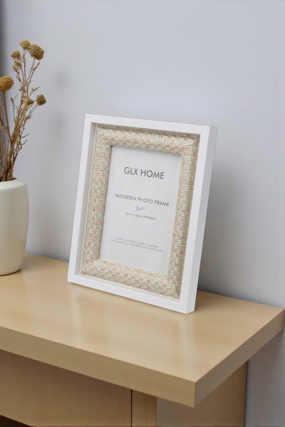 EMNASA ΞΥΛΙΝΗ ΚΟΡΝΙΖΑ ΜΕ ΓΥΑΛΙ ΣΤΗΝ ΠΡΟΣΟΨΗ, ΣΕΤ 2 ΤΕΜΑΧΙΩΝ, 13x18 ΕΚ., ΔΙΑΚΟ...