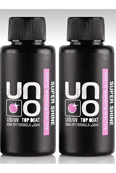 OLLA KOZMETİK Uno Supershine Top Coat 50 ml Silinmeyen Top Coat 2'Li Set