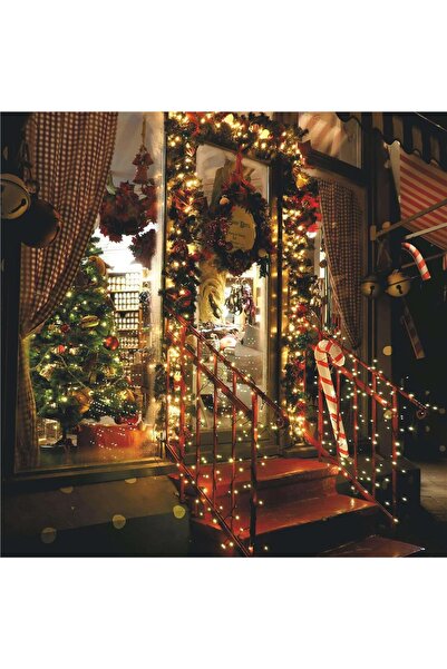 SERSIMO Christmas tree lighting system, 17.5 meters, 300 LEDs, 8 functions, warm white