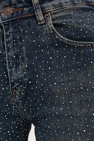 Addax Taşlı Jean Pantolon PN247