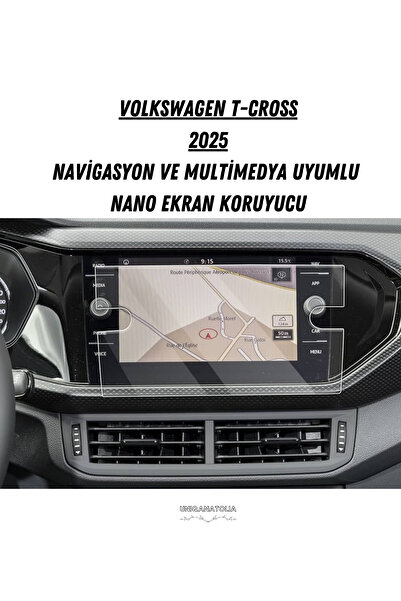 UniqAnatolia Volkswagen T-Cross Navigation and Multimedia Compatible Nano Scr...